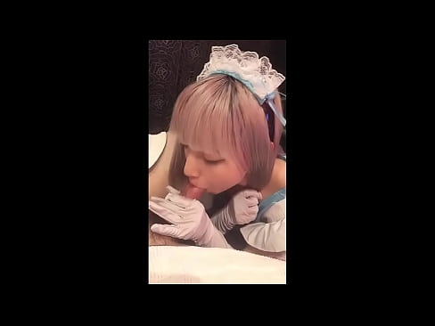 ❤️ Idole japonaise [mayuka], costume de soubrette, partie 1, pipe et branlette avec lotion ❌ Fucking at us ❌❤