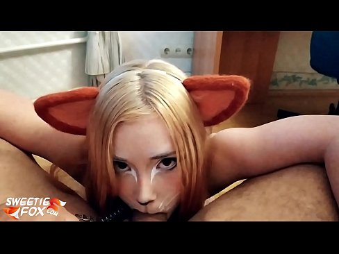 ❤️ Kitsune avalant une bite et du sperme dans sa bouche ❌ Fucking at us ❌❤